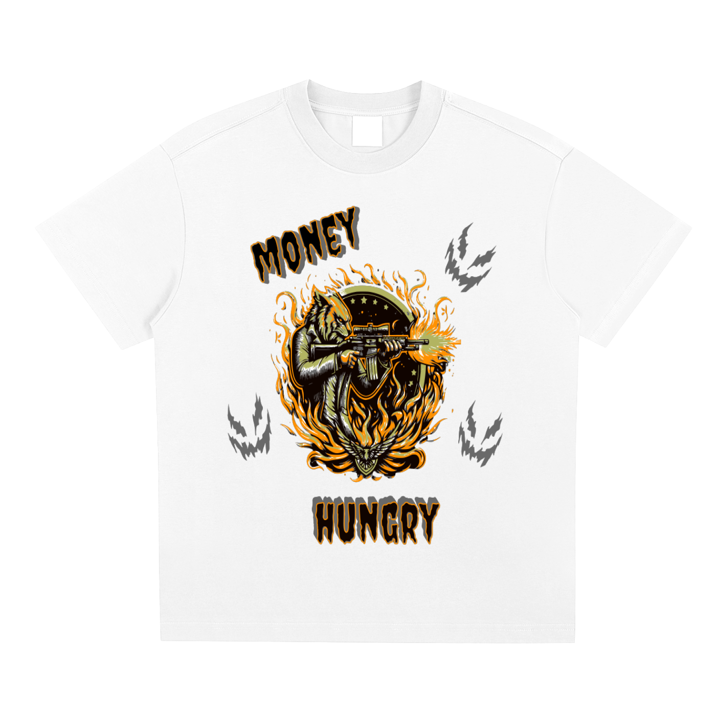MONEY HUNGRY T SHIRT DESIGN ANGHELO GIOVANNI