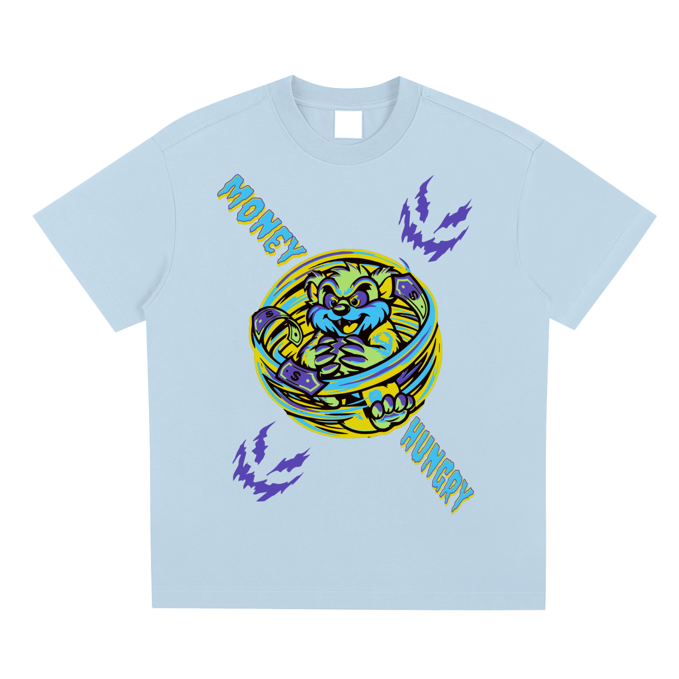 TAZ MONEY HUNGRY T SHIRT DESIGN ANGHELO GIOVANNI
