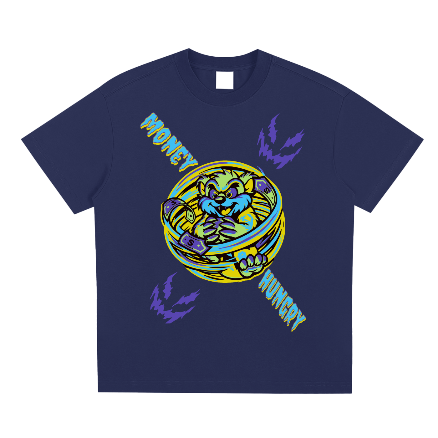 TAZ MONEY HUNGRY T SHIRT DESIGN ANGHELO GIOVANNI