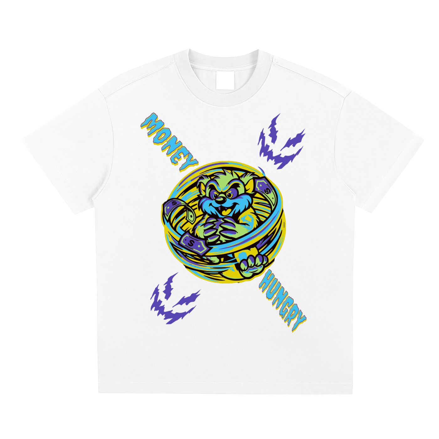 TAZ MONEY HUNGRY T SHIRT DESIGN ANGHELO GIOVANNI