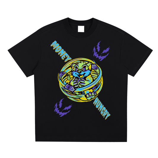 TAZ MONEY  HUNGRY T SHIRT DESIGN ANGHELO GIOVANNI
