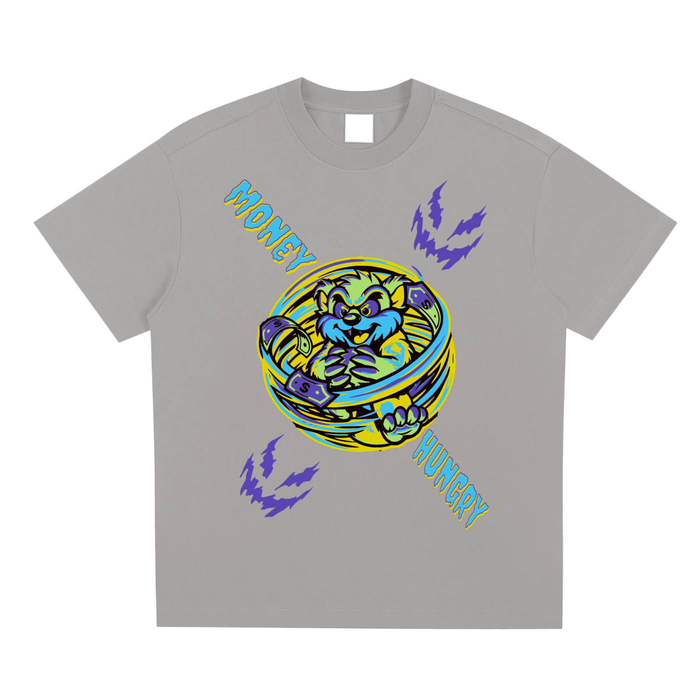 TAZ MONEY  HUNGRY T SHIRT DESIGN ANGHELO GIOVANNI